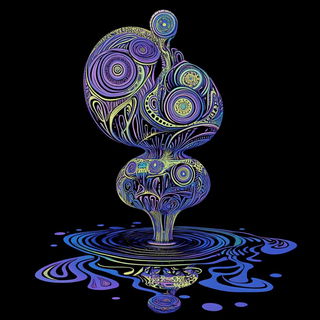 Mythic Geometria style, Midjourney V6.1: abstract 3D render