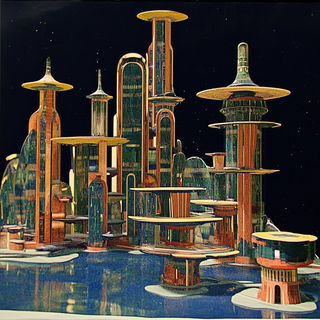 Photodrama style, Midjourney V6.1: megacity with futuristic bioarchitecture