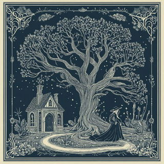 Loopbuilt style, Midjourney V6.1: retro fairy-tale illustration