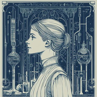 Loopbuilt style, Midjourney V6.1: editorial illustration for popular scientific magazine cover