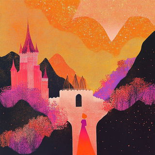 Cinemarionette style, Midjourney V6.1: retro fairy-tale illustration