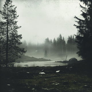 Storybook Signpaint style, Midjourney V6.1: realistic landscape photograph of quiet dawn