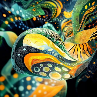 Botanotype style, Midjourney V6.1: abstract 3D render
