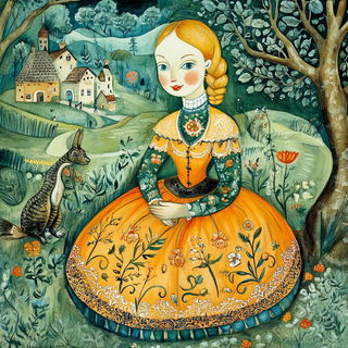 Botanotype style, Midjourney V6.1: classical 18th-century oil painting