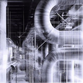 Chlorofiligree style, Midjourney V6.1: technical infrastructure blueprint schematics