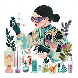Tideblur style, Midjourney V6.1: editorial illustration for popular scientific magazine cover