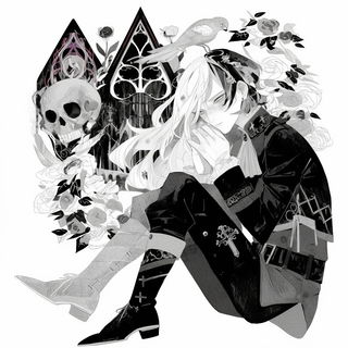 Tideblur style, Midjourney V6.1: black-and-white manga comic strip