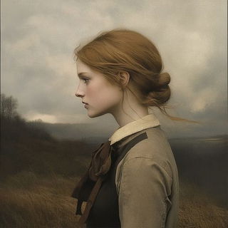 Verdant Archipelago style, Midjourney V6.1: photographic portrait of female protagonist