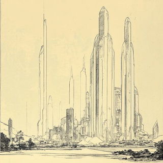 Refractocartoony style, Midjourney V6.1: megacity with futuristic bioarchitecture