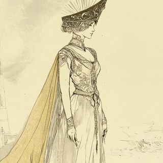 Refractocartoony style, Midjourney V6.1: haute-couture fashion outfit