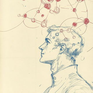 Refractocartoony style, Midjourney V6.1: editorial illustration for popular scientific magazine cover