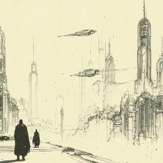 Refractocartoony style, Midjourney V6.1: cinematic shot from sci-fi movie