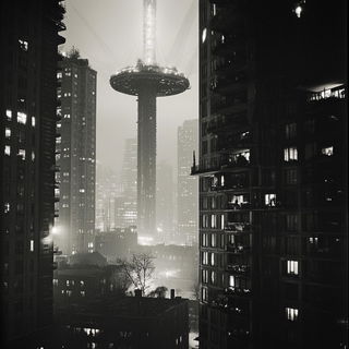 Sunscarab style, Midjourney V6.1: megacity with futuristic bioarchitecture