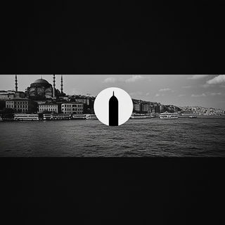 Sunscarab style, Midjourney V6.1: bold minimalist logo design for Istanbul city municipal services