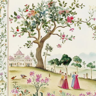 Castleviolet style, Midjourney V6.1: traditional folk art