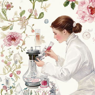Castleviolet style, Midjourney V6.1: editorial illustration for popular scientific magazine cover