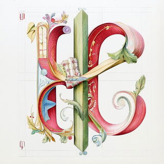 Castleviolet style, Midjourney V6.1: typographic composition with large letters