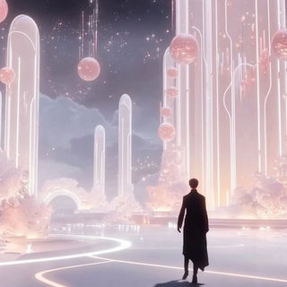 Inkscenic style, Midjourney V6.1: cinematic shot from sci-fi movie