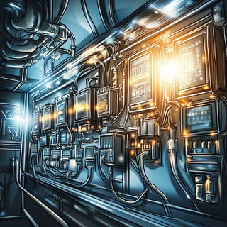Crestcut style, Midjourney V6.1: technical infrastructure blueprint schematics