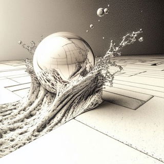 Cairnwork style, Midjourney V6.1: abstract 3D render