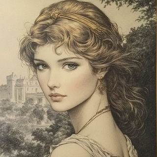 Cairnwork style, Midjourney V6.1: classical 18th-century oil painting