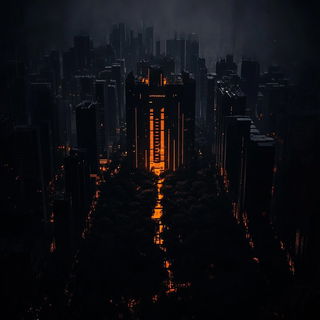 Busunder Giant style, Midjourney V6.1: megacity with futuristic bioarchitecture