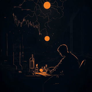 Busunder Giant style, Midjourney V6.1: editorial illustration for popular scientific magazine cover