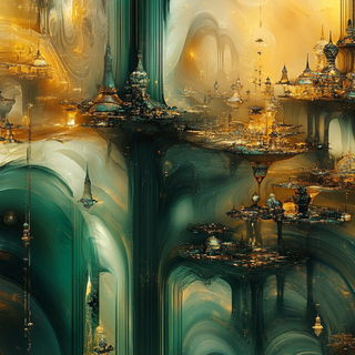Facetflux style, Midjourney V6.1: megacity with futuristic bioarchitecture