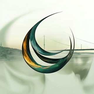 Facetflux style, Midjourney V6.1: bold minimalist logo design for Istanbul city municipal services