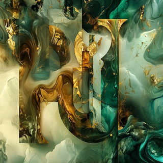 Facetflux style, Midjourney V6.1: typographic composition with large letters