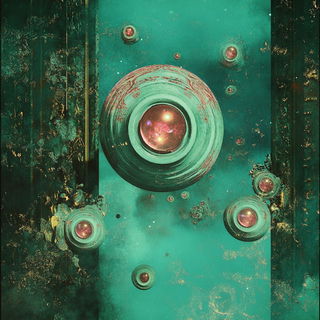 Celluloid Elementalism style, Midjourney V6.1: abstract 3D render