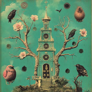 Celluloid Elementalism style, Midjourney V6.1: traditional folk art