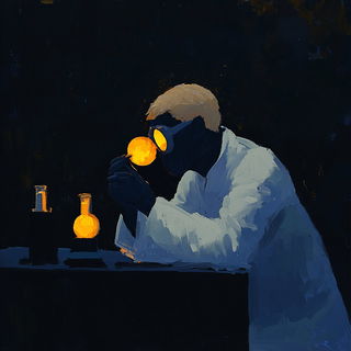 Cardiomegapolis style, Midjourney V6.1: editorial illustration for popular scientific magazine cover
