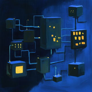 Cardiomegapolis style, Midjourney V6.1: technical infrastructure blueprint schematics
