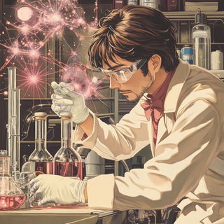 Redshift Tangle style, Midjourney V6.1: editorial illustration for popular scientific magazine cover