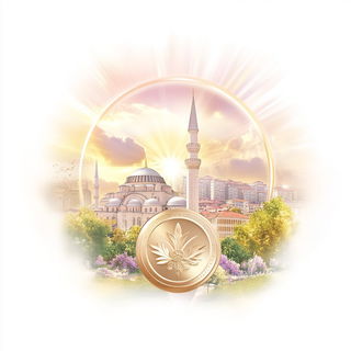 Chromapuppetism style, Midjourney V6.1: bold minimalist logo design for Istanbul city municipal services