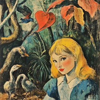 Palimask style, Midjourney V6.1: retro fairy-tale illustration