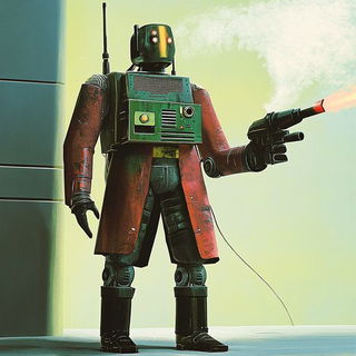 Chaharbagh Populuxe style, Midjourney V6.1: concept art character design of retropunk steam knight