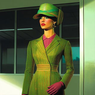 Chaharbagh Populuxe style, Midjourney V6.1: haute-couture fashion outfit