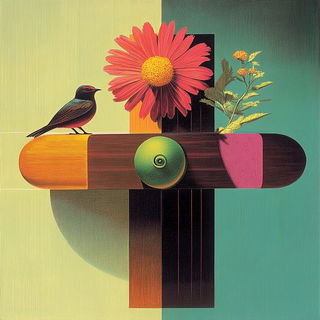 Chaharbagh Populuxe style, Midjourney V6.1: traditional folk art