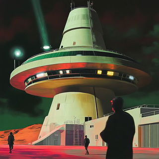 Chaharbagh Populuxe style, Midjourney V6.1: cinematic shot from sci-fi movie