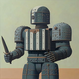 Tealwind Expeditionary style, Midjourney V6.1: concept art character design of retropunk steam knight
