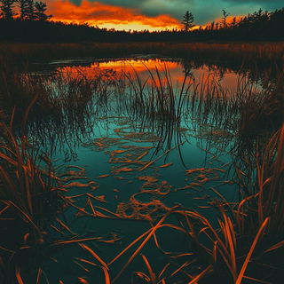 Citadel of Flat Light style, Midjourney V6.1: realistic landscape photograph of quiet dawn