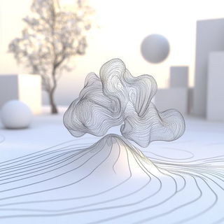 Blackcoat Joinery style, Midjourney V6.1: abstract 3D render