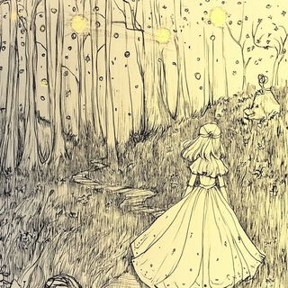 Blackcoat Joinery style, Midjourney V6.1: retro fairy-tale illustration