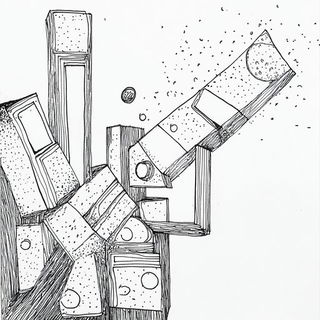 Blackcoat Joinery style, Midjourney V6.1: typographic composition with large letters
