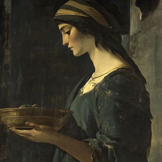 Fluoromercantile style, Midjourney V6.1: classical 18th-century oil painting