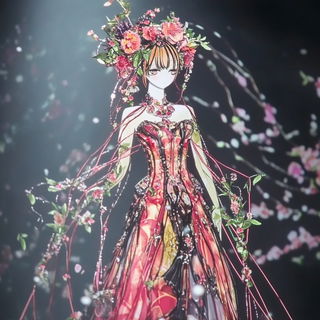 Whiteout Breakwater style, Midjourney V6.1: haute-couture fashion outfit