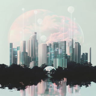 Mushroom Hatching style, Midjourney V6.1: megacity with futuristic bioarchitecture