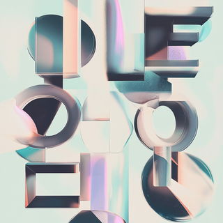 Mushroom Hatching style, Midjourney V6.1: typographic composition with large letters